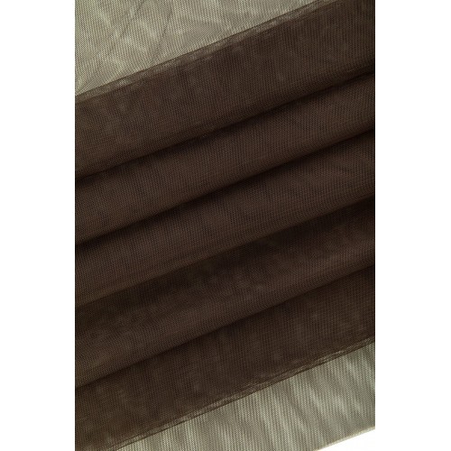 Ткань FTS-SM   Сетка эластичная мягкая (фатин)   40 г/кв.м ± 1 г/кв.м  150 см  100\% полиэстер 50 шоколад