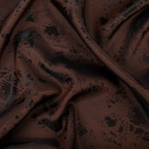 Ткань подкладочная "Gamma"   Taffeta с рисунком   ФАСОВКА   JTR   52\% полиэстер, 48\% вискоза   100 х  145 см ± 2 см №064 т.коричнево-коричневый