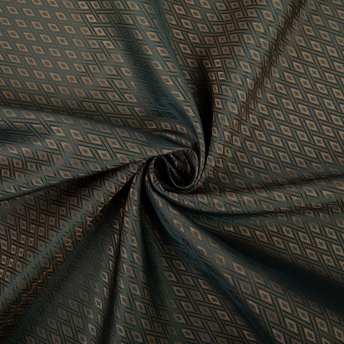 Ткань подкладочная "Gamma"   Taffeta с рисунком   ФАСОВКА   JTR   52\% полиэстер, 48\% вискоза   100 х  145 см ± 2 см №063 коричнево-черный (ромб)