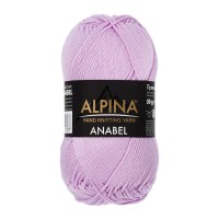Пряжа ALPINA "ANABEL"   100\% мерсеризованный хлопок   10 шт. х  50 г  120 м ± 6 м №062 сиреневый