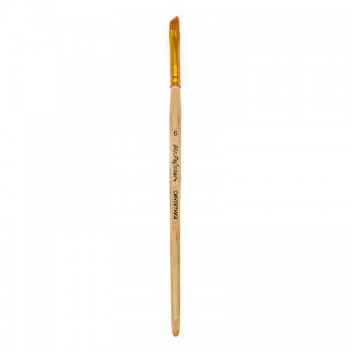 Кисть синтетика "Mr.Painter"   SBA 206-06   плоская со скосом   5 шт  короткая ручка №06