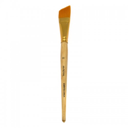 Кисть синтетика "Mr.Painter"   SBA 206-22   плоская со скосом   5 шт  короткая ручка №22