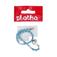 "Zlatka"   Браслет плетеный   RBL-01   21 см  5 шт  СК/Распродажа №06 голубой