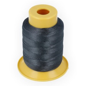 Швейные нитки (полиэстер) 500D/3   "Gamma"  / "Micron"   обувные    200 я  183 м №350 т.т.серый