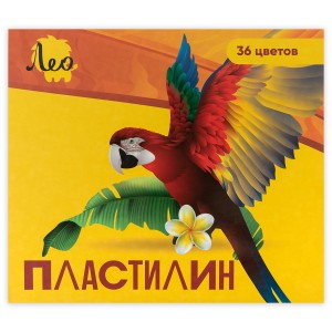 "Лео"   "Ярко"   Пластилин классический   LBMC-0136   720 г ( в картонной упаковке )  36 цв. .