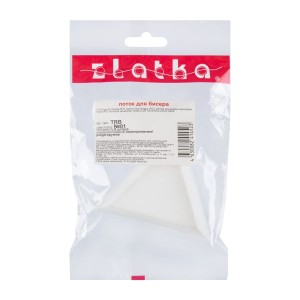 "Zlatka"   Лоток для бисера   TRB   полипропилен   7.4 х 7.4 см  5 x  6 шт  в пакете с еврослотом № 01 белый