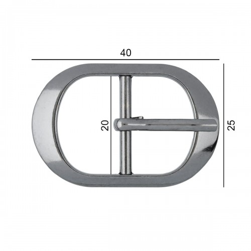 Пряжка GB 1671   "Gamma"   40 x 25 мм  10 шт. №04 под никель