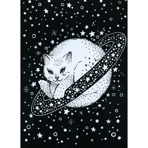 "Hobbius"   GHPB-06   Набор для творчества "Гравюра-блокнот"   14 x 20 см Космический кот