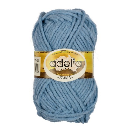 Пряжа ADELIA "EMMA"   80\% акрил, 20\% шерсть   10 шт. х  50 г  50 м ± 5 м  СК/Распродажа №27 бордовый