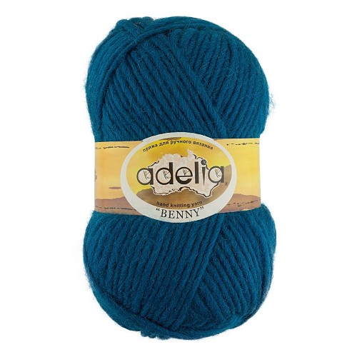 Пряжа ADELIA "BENNY"   100\% шерсть   5 шт. х  100 г  96 м ± 5 м №700 БЕЛЫЙ
