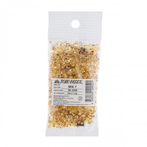 Бисер Япония "TOHO" MIX 7   25 г №3220 сине-бронзовый