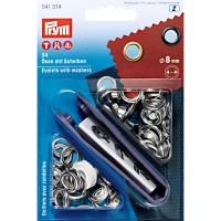 "PRYM"   541374   Люверсы латунь  d 8 мм  24 шт под никель