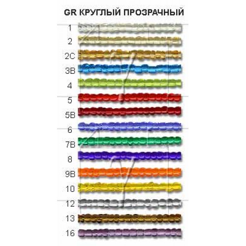 Бисер "Zlatka" GR   08/0   (0001-0021A)   10 х  10 г №0010 желтый