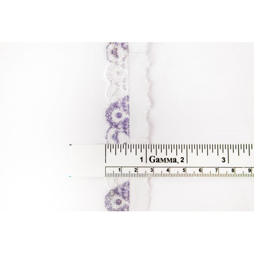 Шитье "Gamma"   25 мм  101   в пакете   8.8 м ± 0.2 м  Турция бел./розовый