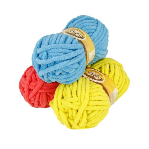 Пряжа ADELIA "DOLLY"   100\% полиэстер   5 шт. х  100 г  40 м ± 3 м №29 т. фиолетовый