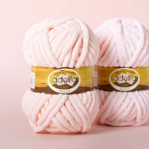 Пряжа ADELIA "DOLLY"   100\% полиэстер   5 шт. х  100 г  40 м ± 3 м №29 т. фиолетовый