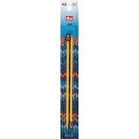 Спицы  PRYM 218402   прямые   пластик  d 4.0 мм  17 см  2 шт желтые