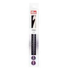 Для вязания "PRYM"   218494   крючок для вязания Ergonomics   пластик  d 15 мм  18.5 см  в картонной упаковке темно-фиолетовый