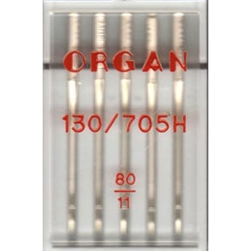 Иглы для быт. шв. машин "ORGAN"   универсальные   5 шт  в пенале 5105100 № 100