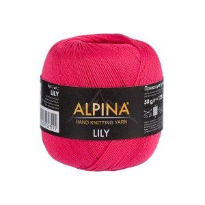 Пряжа ALPINA "LILY"   100\% мерсеризованный хлопок   10 шт. х  50 г  175 м ± 5 м №145 салатовый