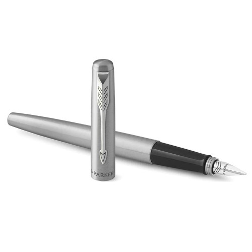 "PARKER"   Ручка перьевая JOTTER Stainless Steel CT 2030946 корпус из нержавеющей стали, синие чернила