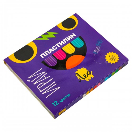 "Лео"   "Играй"   Пластилин классический   LPMC-0112   240 г ( в картонной упаковке )  12 цв. .