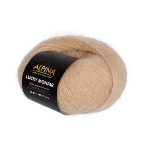 Пряжа ALPINA "LUCKY MOHAIR"   60\% кид мохер, 40\% акрил   10 шт. х  50 г  150 м ± 5 м №09 джинсовый