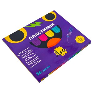 "Лео"   "Играй"   Пластилин классический   LPMC-0136   720 г ( в картонной упаковке )  36 цв. .