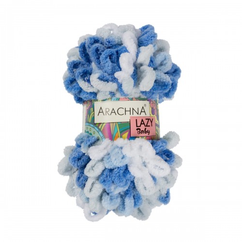 Пряжа ARACHNA "BABY LAZY"   100\% микрополиэстер   5 шт. х  100 г  8.5 м ± 0.2 м №01 белый-салатовый-желтый-св.желтый