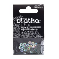Страз клеевой "Zlatka"   ZRTG-2024   SS20   AB-Crystal   4.7 мм  стекло   5 x  24 шт  в пакете с картонным еврослотом №02 перламутровый (AB-crystal)