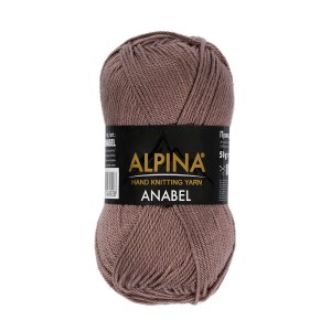 Пряжа ALPINA "ANABEL"   100\% мерсеризованный хлопок   10 шт. х  50 г  120 м ± 6 м №007 красный