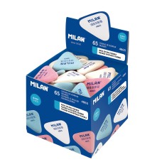 "Milan"   Треугольный гибкий ластик из синтетического каучука 4865   3,6 х 3,3 х 0.6 см  65 шт. CNM4865 в ассортименте