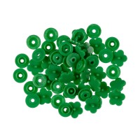 Кнопка "Micron"   POM-12 FL   Кнопки пластиковые   пластик  d 12 мм  15 шт. № 008 зеленый