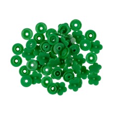 Кнопка "Micron"   POM-12 FL   Кнопки пластиковые   пластик  d 12 мм  15 шт. № 008 зеленый