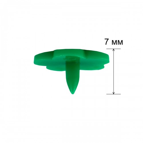 Кнопка "Micron"   POM-12 FL   Кнопки пластиковые   пластик  d 12 мм  15 шт. № 008 зеленый