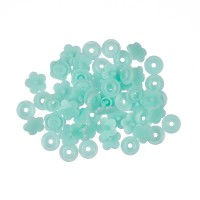 Кнопка "Micron"   POM-12 FL/500   Кнопки пластиковые   пластик  d 12 мм  500 шт. № 011 бирюза