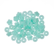 Кнопка "Micron"   POM-12 FL/500   Кнопки пластиковые   пластик  d 12 мм  500 шт. № 011 бирюза