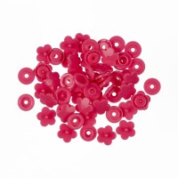 Кнопка "Micron"   POM-12 FL/500   Кнопки пластиковые   пластик  d 12 мм  500 шт. № 010 ярко розовый