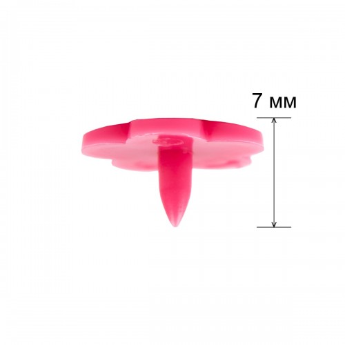 Кнопка "Micron"   POM-12 FL/500   Кнопки пластиковые   пластик  d 12 мм  500 шт. № 010 ярко розовый