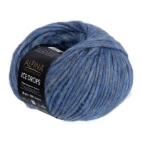 Пряжа ALPINA "ICE DROPS"   58\% альпака, 14\% шерсть, 28\% полиамид   10 шт. х  50 г  150 м ± 5 м №14 джинсовый