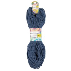 Пряжа ARACHNA "Macrame Rope"   70\% хлопок, 30\% полиэстер   3 шт. х  120 г ± 10 г  54 м ± 1 м №203 джинсовый