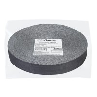 Лента киперная с люрексом   30 мм  TPTL-30   50 м т.серый-серебристый/dark grey-silver