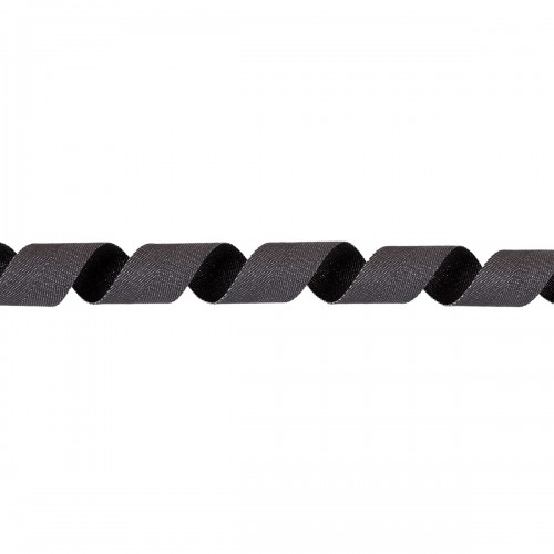 Лента киперная с люрексом   30 мм  TPTL-30   50 м т.серый-серебристый/dark grey-silver