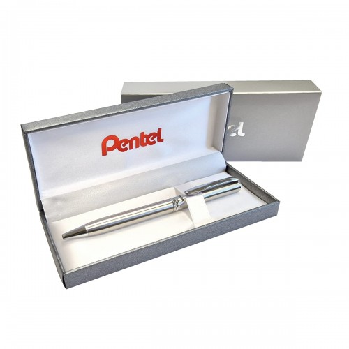 "Pentel"   Ручка шариковая,  0.8 мм, в подарочном футляре  d 0.4 мм B810-CEBSET цвет чернил: синий