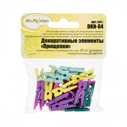 "Mr.Painter"   DKN-04   Декоративные элементы   2.5 см  5 х  25 шт. 08 "В расцвете"