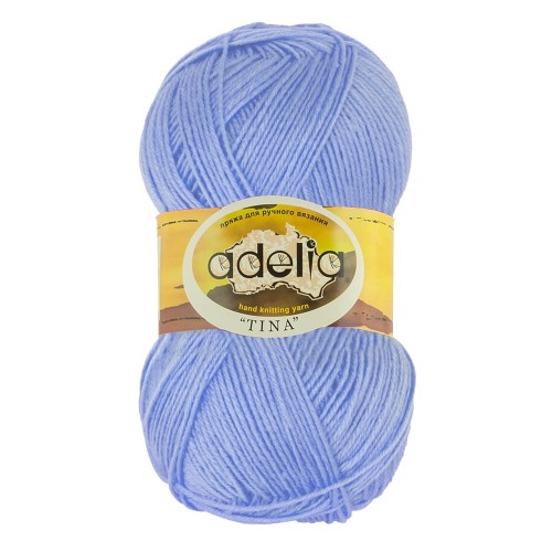 Пряжа ADELIA "TINA"   100\% акрил   5 шт. х  100 г  308 м ± 10 м №035 бл.сиреневый