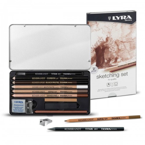 "LYRA"   Набор художественных карандашей REMBRANDT SKETCHING SET   11 пред. ( в металлической упаковке ) L2051110