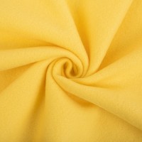 Ткань "Gamma"   Ворсовое трикотажное полотно "Флис двусторонний"   ФАСОВКА   FG-005N   100\% полиэстер   150 х  160 см ± 5 см желтый/yellow