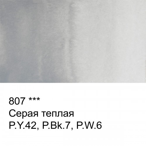 Краска акварель "VISTA-ARTISTA"   художественная, кювета   VAW   2.5 мл 807 серая теплая