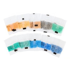 Бисер Чехия "GAMMA" Круглый   ASSORTI   10/0   2.3 мм  10 x  5 г  1-й сорт №02 ассорти керамический с перламутровым покрытием